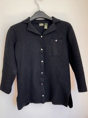 L.L. BEAN 100% WOOL BUTTON UP CARDIGAN/SWEATER